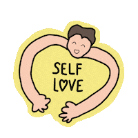 stellartx yellow self love selflove mental awareness Sticker
