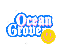 Ocean Grove Smile Sticker