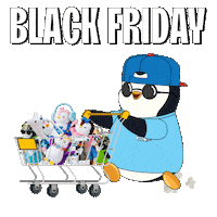 Black Friday Shopping Sticker by Pudgy Penguins