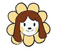blackiat smile hello flower magic Sticker
