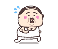 走る Old Man Sticker