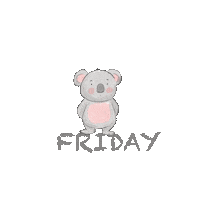 Friday Koala Sticker