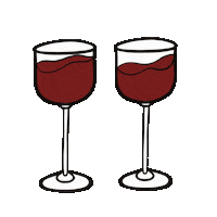 Drunk Red Wine Sticker by JellaCreative