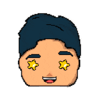 Pixel Cartoon Sticker