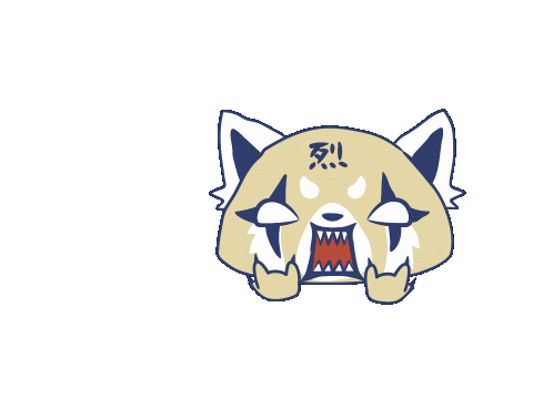 SanrioLicense giphyupload netflix rage sanrio Sticker
