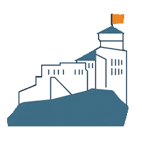 TourismeLourdes castle lourdes pyrénées fortification Sticker