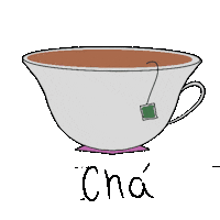 carollyneoliveira tea cha xicara quente Sticker