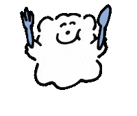 Dog Eating Sticker