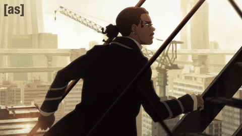 Cowboy Bebop Running GIF by Adult Swim