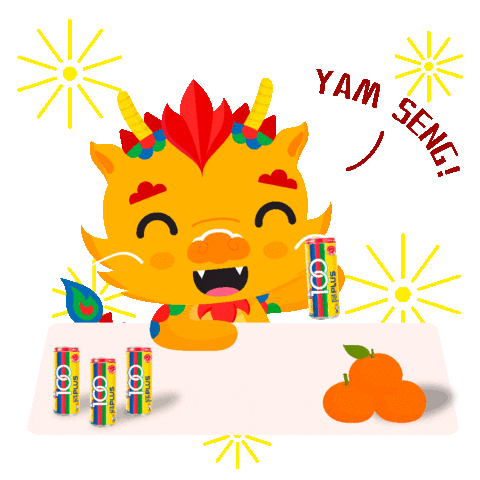 Happy Party Sticker by 100PLUS Malaysia