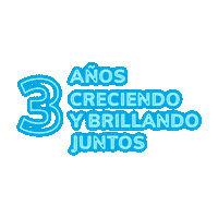 3 Anos Creciendo Y Brillando Juntos Sticker by Seedspacelima