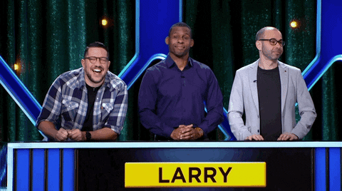 tbsnetwork giphyupload laughing tbs larry GIF