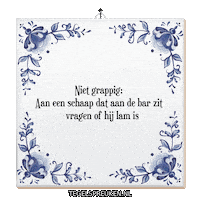 Bar Spreuk Sticker by Tegelspreuken.nl