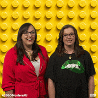 LEGOMastersAU wink blink lego sass GIF