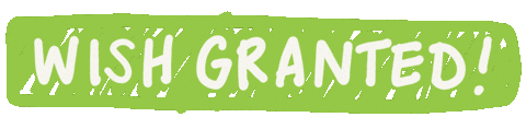 Osw Wish Granted Sticker by onesimplewish