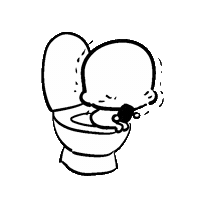 Poop Toilet Sticker