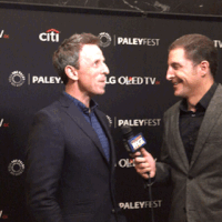 seth meyers smile GIF by The Paley Center for Media