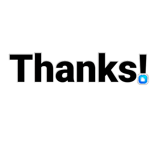 Thanks Thank You Sticker by LYOPAY