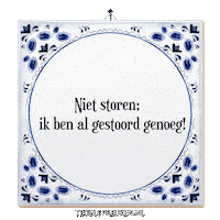 Spreuk Troost Sticker by Tegelspreuken.nl
