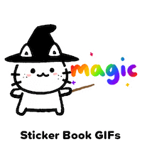 Cat Rainbow Sticker by Sticker Book iOS GIFs
