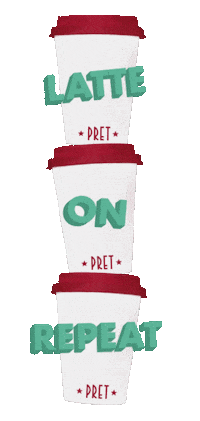 Coffee Latte Sticker by PRETUK