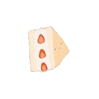 danidoodles_png dessert bread strawberry sando Sticker