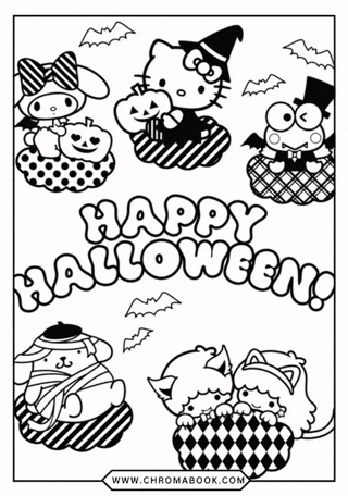 Hello Kitty Halloween GIF by Chromabook