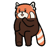 Happy Red Panda Sticker