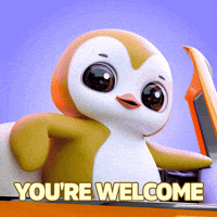 Blink Youre Welcome GIF by Pengu
