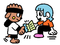 avapom friends friendship books reading Sticker