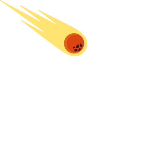 lauraleonessa giphyupload space spazio meteorite Sticker