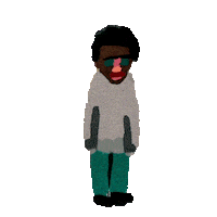 Lonely Cartoon Sticker by Spencer.