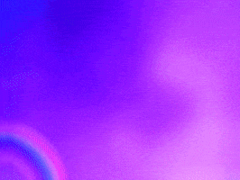 Digital art gif. A blue dolphin with its tongue hanging out breaches over text that reads, "Happy pride!"