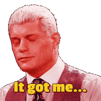 Sad Cody Rhodes Sticker by First We Feast