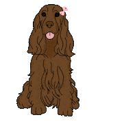 Dog Pink Sticker by Lieblings-Stück