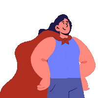 Red Cape Smile Sticker