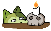 Scared Dog Sticker by Ai and Aiko