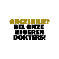 DeVloerenDokters call accident medical floor Sticker