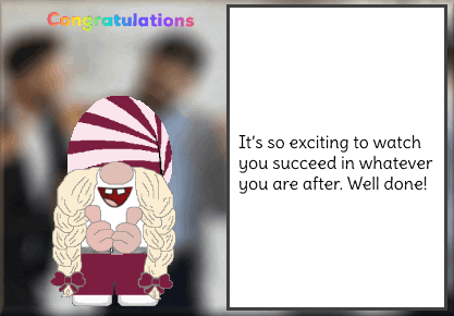 Congratulations Gnome GIF