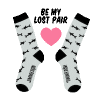 jimmylion love heart couple shark Sticker
