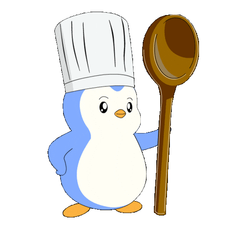 Hungry Penguin Sticker by Pudgy Penguins