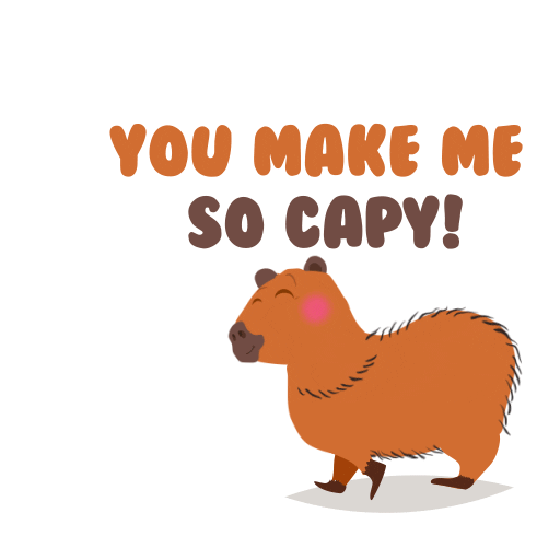 Capybara Sticker by Mandai Wildlife Reserve