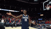 GonzagaBulldogs smile basketball celebration handshake GIF