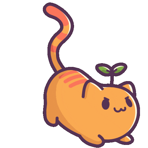 Excited Cat Sticker by Castaways