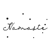 Yoga Namaste Sticker by Nusa Studio Online