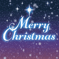 Merry Christmas Snow GIF