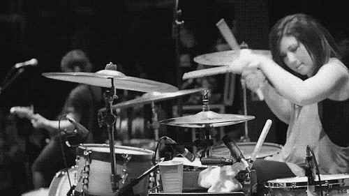 drummer chicks GIF