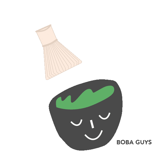 green tea matcha Sticker by Boba Guys
