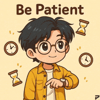 Be Patient Holding On GIF by Persona