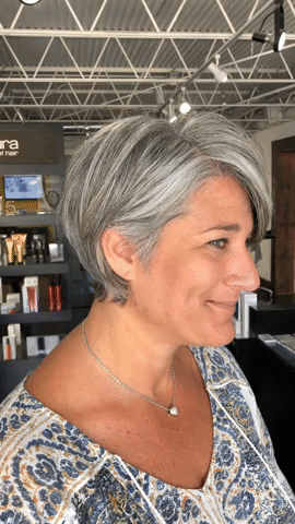 gray hair GIF